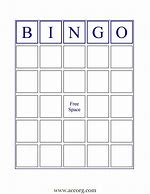 Image result for Blank Bingo Chart