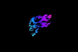 Image result for Cool Neon Backgrounds Skull