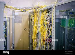 Image result for Messy Data Center Cables