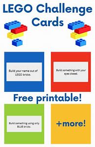 Image result for Free Printable LEGO Challenge Cards