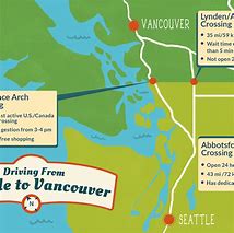 Image result for Vancouver to Seattle Drive by Car Map