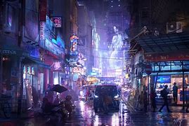 Image result for Cyberpunk Concept Art