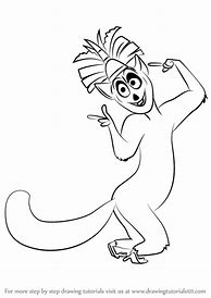 Image result for How to Draw King Julien