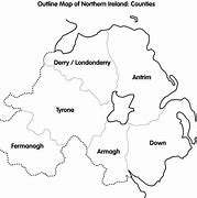 Image result for Blank Map of NI