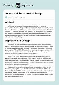 Image result for Self Concept Essay