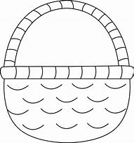 Image result for flower basket clip art black and white