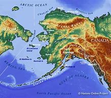 Image result for Alaska and Russia Map