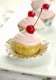 Image result for Cherry Cupcakes