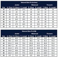 Image result for Le Suit Size Chart