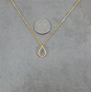 Image result for Gold Teardrop Necklace