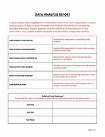 Image result for Data Analysis Report Template