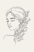 Image result for Girl Simple Line Art Drawing