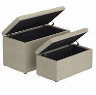 Image result for Storage Ottoman Bench