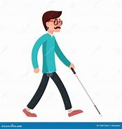 Image result for Blind Man Cartoon