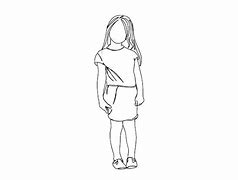 Image result for Girl Simple Line Art Drawing