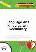 Image result for Art Kindergarten Vocabulary