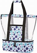 Image result for Mesh Beach Bag with Cooler