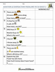 Image result for 2nd Grade Math Subtraction Word Problems