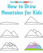 Image result for Mountain Shading Drawing