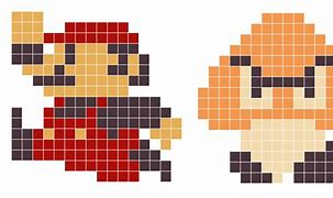 Image result for Mario 8-Bit Goomba