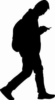 Image result for People Walking Silhouette Png