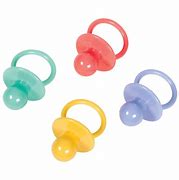 Image result for Plastic Pacifiers for Baby Shower