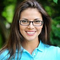 Image result for Smiling Woman Face Glasses