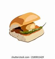 Image result for Vada Pav Eating Cartoon