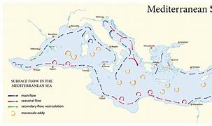 Image result for Mediterranean Currents