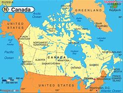 Image result for Canada Map with Oceans