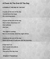 Image result for Another Day Poem