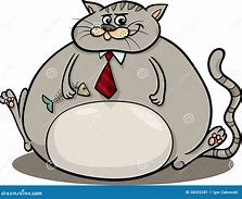 Image result for Fat Angora Cat Cartoon