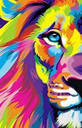 Image result for Rainbow Lion Art