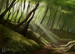 Image result for Forest Painting Wallpaper