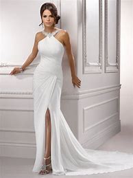 Image result for White Satin Wedding Dress