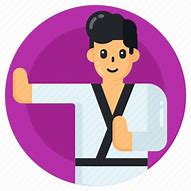 Image result for Karate Man Sitting Icon