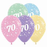 Image result for 70th Birthday Balloon Centerpieces