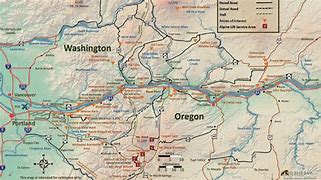 Image result for Columbia River Gorge Trails Map