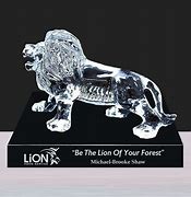 Image result for Crystal Lion Figurine