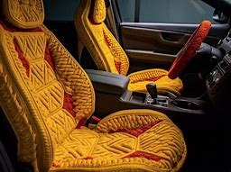 Image result for Yellow Car Seat Covers