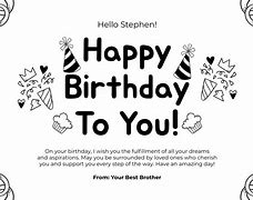 Image result for Happy Birthday Martin Black and White