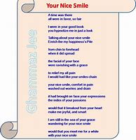 Image result for Smile Poem 15 Lines