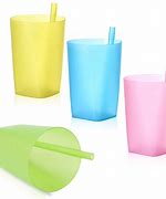 Image result for Plastic Straw Sippie Cup