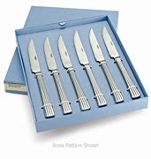 Image result for Stainless Steel Steak Knife Set