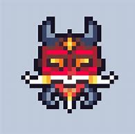 Image result for Oni Mask Pixel Art