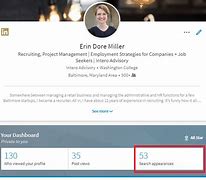 Image result for LinkedIn. Search Appearances