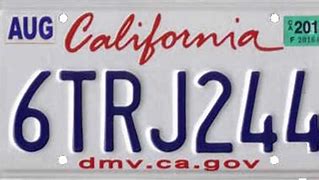 Image result for California State License Plate