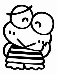 Image result for Keroppi Drawing Black and White