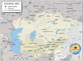 Image result for Central Asia Rivers Map