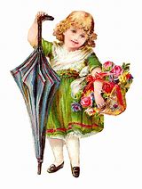 Image result for Victorian Flower Basket Clip Art